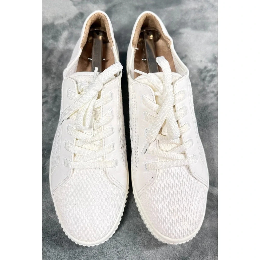 Naturalizer Soul Womens 10M Sneakers White Mesh Lace Up Platform Casual Shoes